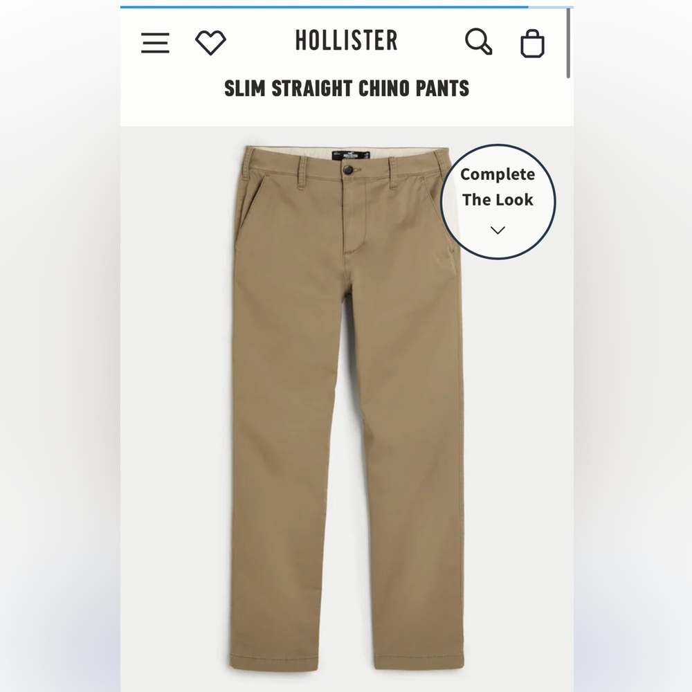Hollister slim straight khaki pants 29/32